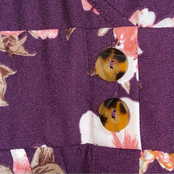 Purple Floral Dress - Picture 2 of 5